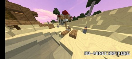 Скачать Coastal Beach House Survival Map для Minecraft PE