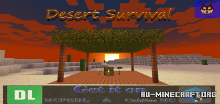 Скачать Desert Survival by Li Cubito для Minecraft PE
