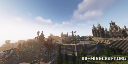 Скачать City of Mondstadt from Genshin Impact для Minecraft