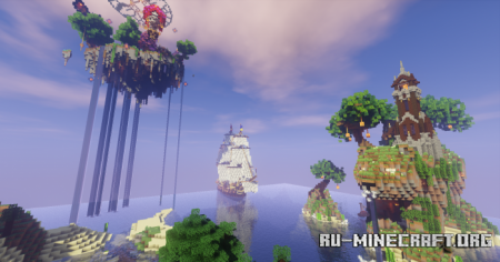 Скачать Fantasy Island by Silveran666 для Minecraft PE