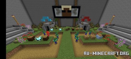 Скачать BLOCK (Tower Defense Map) для Minecraft PE