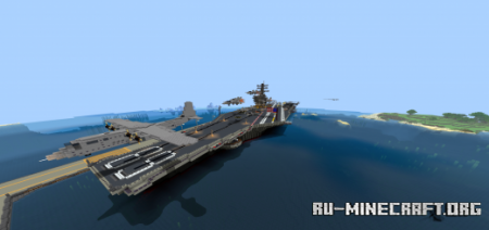Скачать USS Aircraft Carrier для Minecraft PE