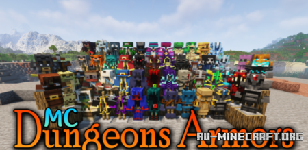 Скачать MC Dungeons Armors для Minecraft 1.19