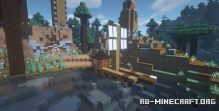 Скачать Spruce Town by lamantin2 для Minecraft