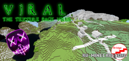 Скачать VIRAL16x: The Texture Pack Virus для Minecraft PE 1.19