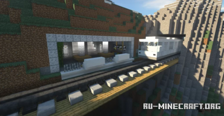Скачать Subway Station in the Cliff для Minecraft