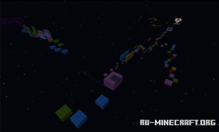 Скачать RainBow Parkour by Studio64 для Minecraft PE