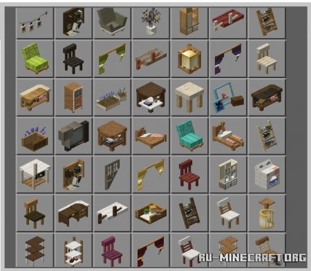 Скачать Gooblicraft Add-on V2: Furnitures для Minecraft PE 1.19