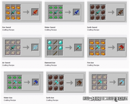 Скачать Elemental Powers для Minecraft 1.19