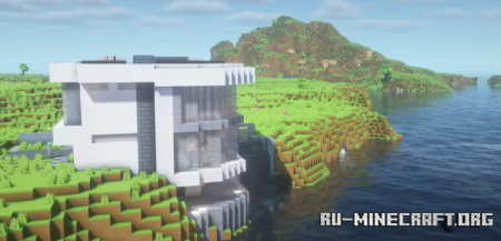 Скачать Modern Seaside House by monark5522 для Minecraft