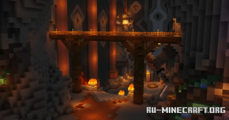 Скачать Skyblock Dwarven Mines by Jaskadz для Minecraft