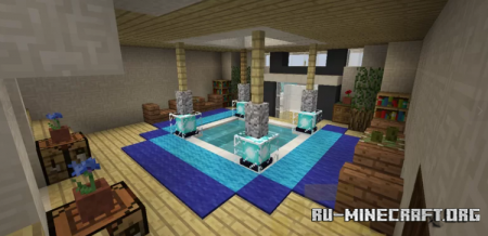 Скачать Lotus - Futuristic Ocean Mansion для Minecraft