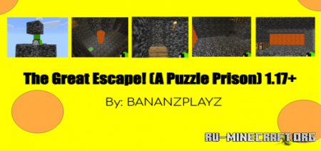 Скачать The Great Escape (A Puzzle Prison) для Minecraft PE