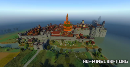 Скачать Bagnar - A medieval-themed city для Minecraft
