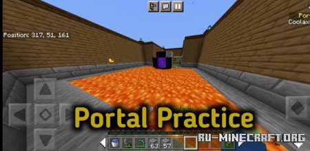 Скачать Coolaxc Practice World v1.2 для Minecraft PE