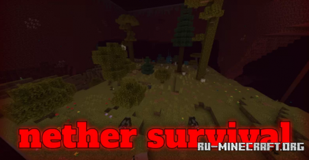 Скачать Nether Survival by savrej для Minecraft