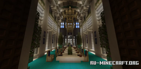 Скачать French Chateau (With interior) для Minecraft