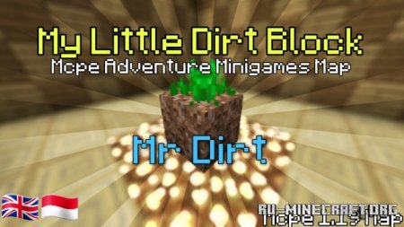 Скачать My Little Dirt Block Adventure - Minigames Map для Minecraft PE