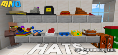 Скачать Hats and More Hats для Minecraft PE 1.19