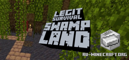 Скачать Legit Survival: Swamp Land для Minecraft PE