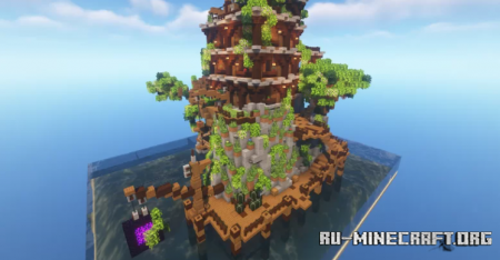 Скачать Pirate Island With Modern Looking Medieval House для Minecraft