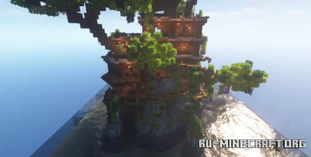 Скачать Pirate Island With Modern Looking Medieval House для Minecraft