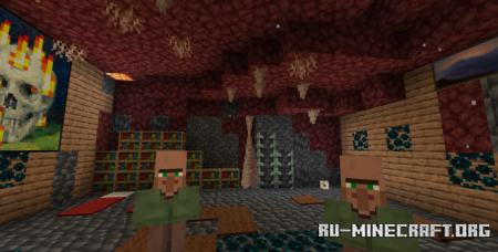 Скачать Mystic House in the Nether для Minecraft PE