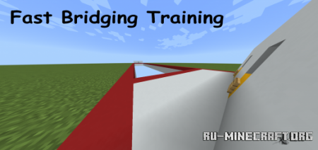 Скачать Fast Bridging Training для Minecraft PE