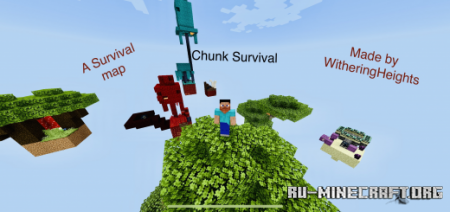 Скачать Chunk Survival by Witherzilla but is unique для Minecraft PE
