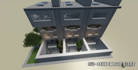 Скачать Brutalist Townhouses для Minecraft