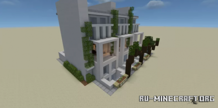 Скачать Brutalist Townhouses для Minecraft