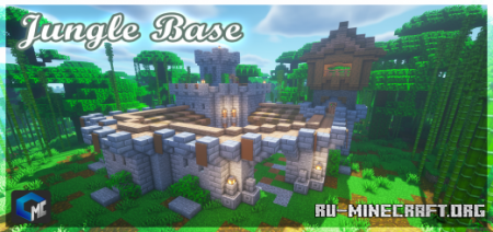 Скачать Jungle Base (Map) для Minecraft PE