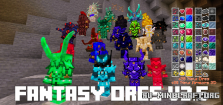 Скачать Fantasy Ores Version 3.5 для Minecraft PE 1.19