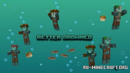 Скачать Better Zombies (150 Zombie Variants) для Minecraft PE 1.19