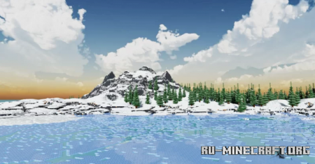 Скачать Custom minecraft Snow map by firehart для Minecraft