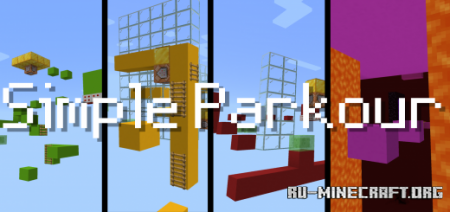 Скачать Simple Parkour by Hawkeye1509 для Minecraft PE