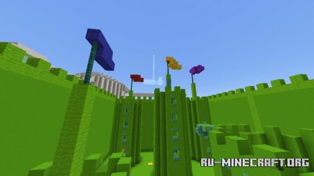 Скачать Blue's Cube Parkour (v.1.1) для Minecraft PE