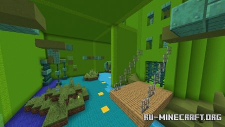Скачать Blue's Cube Parkour (v.1.1) для Minecraft PE