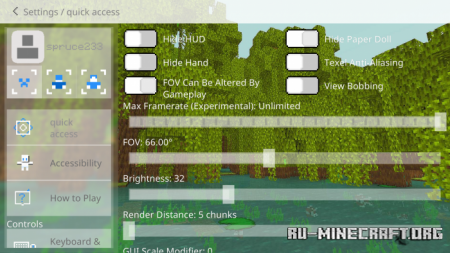 Скачать Cube UI V2.0 для Minecraft PE 1.19