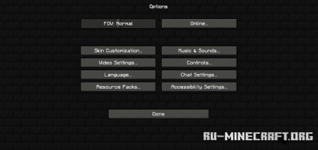 Скачать AON – Dark UI Overhual для Minecraft 1.19