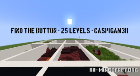 Скачать Find the Button - 25 levels by Artex4oo для Minecraft