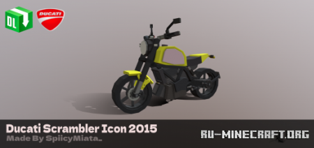 Скачать Ducati Scrambler Icon 2015 для Minecraft PE 1.19