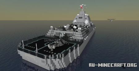 Скачать BB-64 USS Arizona - Arizona-Class Arsenal Ship для Minecraft