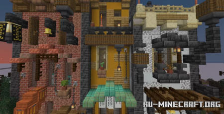 Скачать Steampunk Street Row для Minecraft