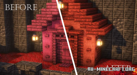 Скачать Better Crimson для Minecraft PE 1.19