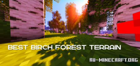 Скачать Best Birch Forest Terrain для Minecraft PE