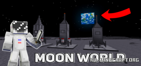 Скачать Minecraft Moon World Map для Minecraft PE
