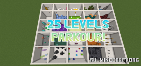 Скачать 25 Levels Parkour для Minecraft PE