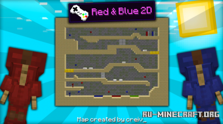 Скачать Red & Blue 2D для Minecraft