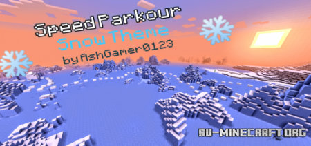 Скачать Snow Theme Speed Parkour для Minecraft PE